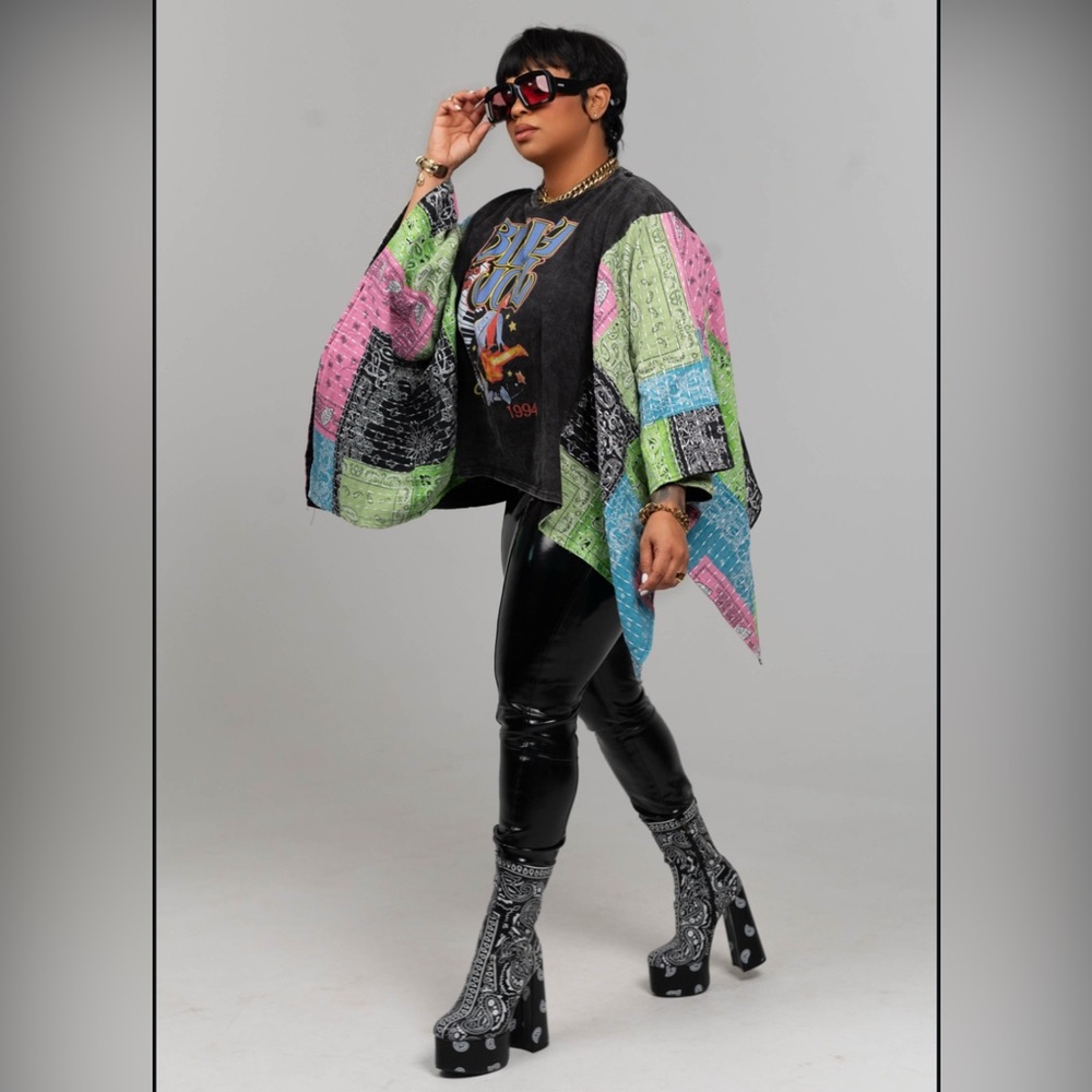 Vibrant Patchwork Women's Tunic - image 1